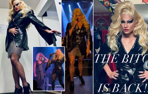 The Bitch is back: Ondřej Brzobohatý jako svůdná Tiffany opět ovládl divadelní prkna!
