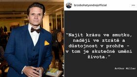 První slova Brzobohatého po provalení vztahu s Písařovicovou: O smutku, ztrátě i naději!