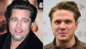 Ondřej brzobohatý má podobný image, jako slavnější herec Brad Pitt