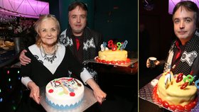 Společnou oslavu uspořádali Gabriela Vránová (75) a její syn Ondřej Kepka (45).