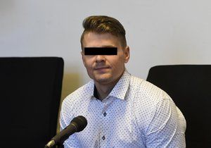 Ondřej P. u soudu, 19. srpna 2020.