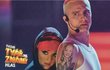 Ondřej Ruml a Anička Slováčková jako Eminem a Rihanna v show Tvoje tvář má známý hlas.