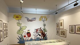 Výstava pro milovníky Ferdy Mravence a dětí: Villu Pellé zaplavily obrázky Ondřeje Sekory