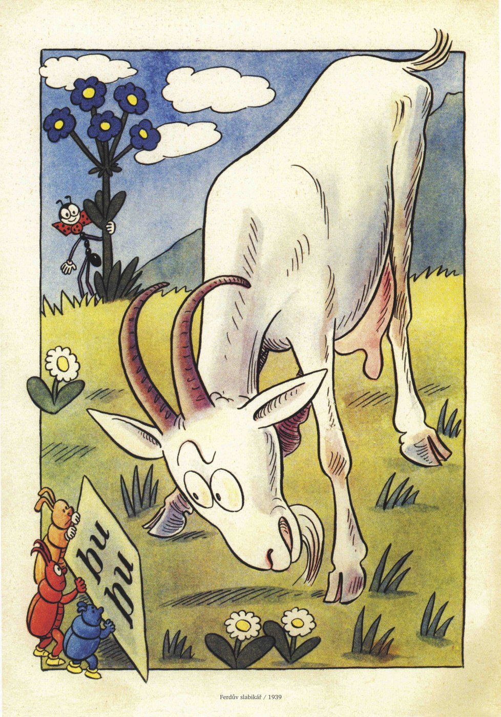 Ferdův slabikář – koza, 1939