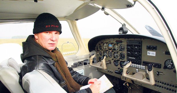 Pilotování patří mezi největší koníčky Ondřeje Soukupa.