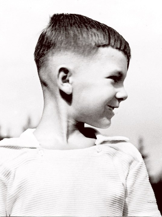 Foto Ondřeje, když mu bylo osm