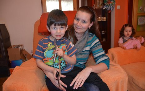 Jitka Drábková se synem Danielem.