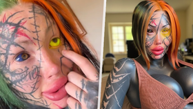 Modelka z OnlyFans málem oslepla: Potetovala si oko zářivě žlutým inkoustem
