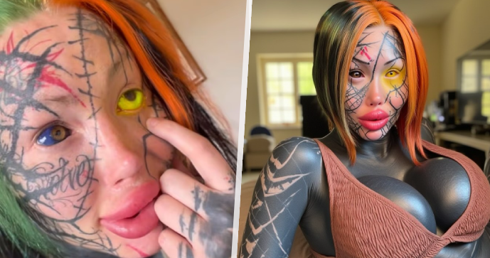 Modelka z OnlyFans málem oslepla: Potetovala si oko zářivě žlutým inkoustem