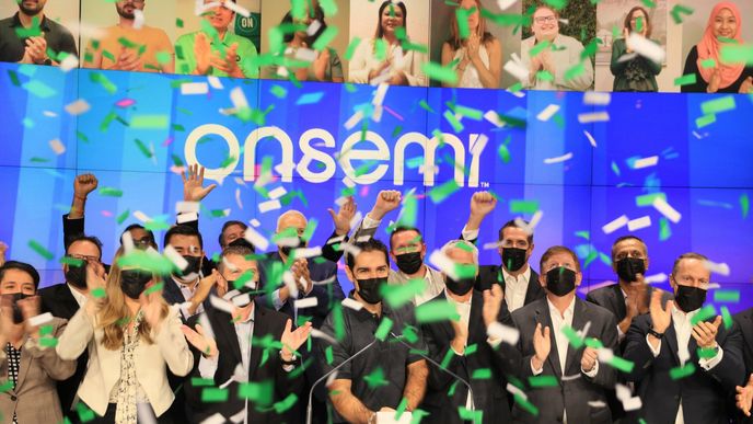 Společnost Onsemi na burze Nasdaq Společnost Onsemi na burze Nasdaq