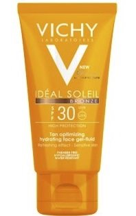 Vichy Idéal Soleil Gel, fluid na obličej SPF 50, 369 Kč, koupíte v síti lékáren