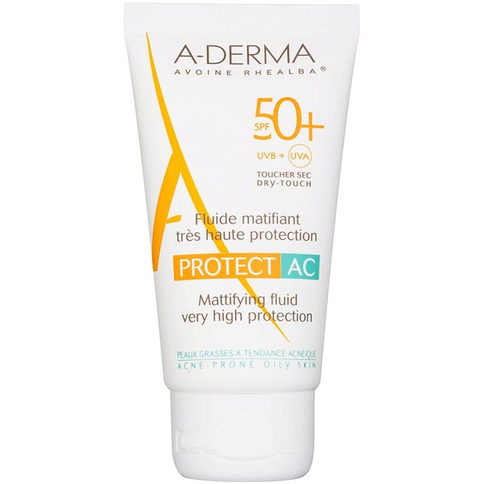 A-DERMA Protect AC Zmatňující fluid SPF 50+ 40 ml, A-Derma, 329 Kč, kosmetika-francie.cz