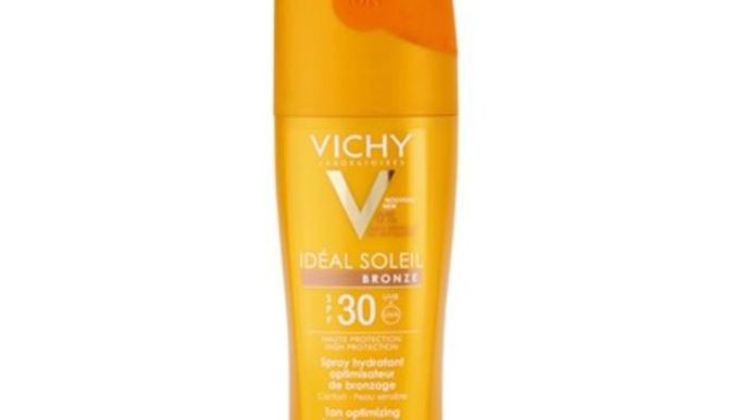 VICHY IDEAL SOLEIL Hydratační sprej optimalizující opálení SPF 30 200 ml, 349 Kč, kosmetika-francie.cz