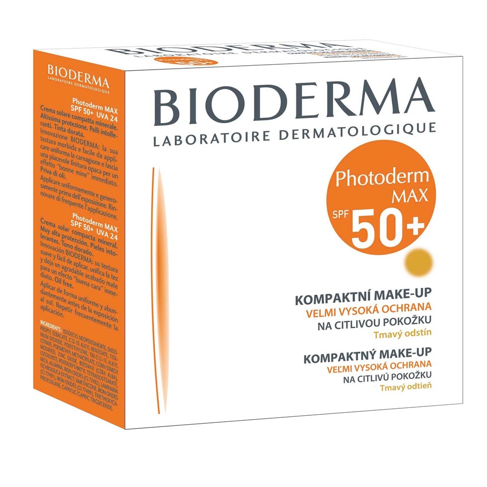 Kompaktní make-up s ochranným faktorem SPF 50, Bioderma