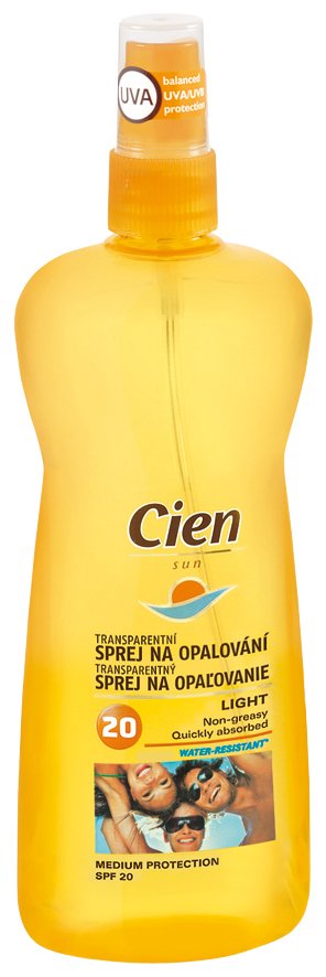 Transparentní opalovací sprej, SPF 20, 99,90 Kč LIDL