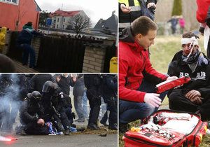 Víkendové derby Opavy s Ostravou mělo šílenou dohru. Fanoušci zdemolovali, co jim přišlo pod ruku, včetně plotu rodinného domku. Jeden muž zemřel, desítky policie zadržela.
