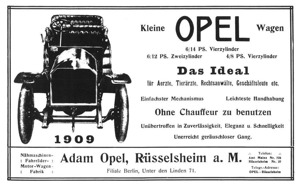 Opel 12 PS Doktorwagen (1909)