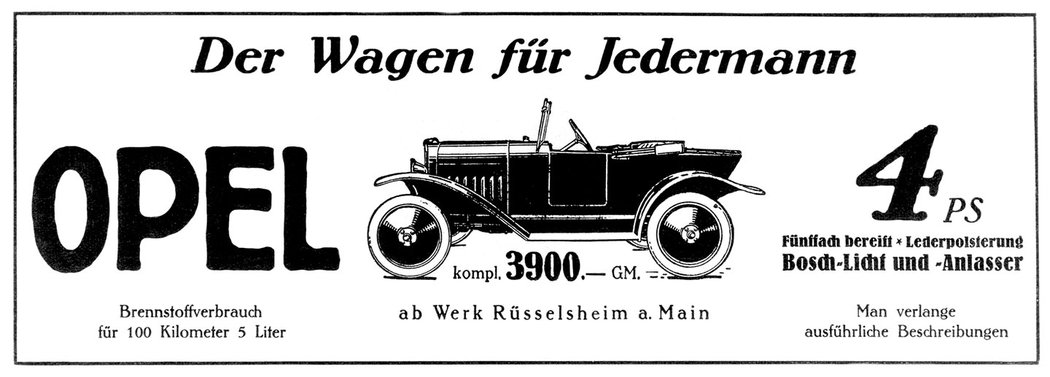 Opel 4 HP Laubfrosch (1924)