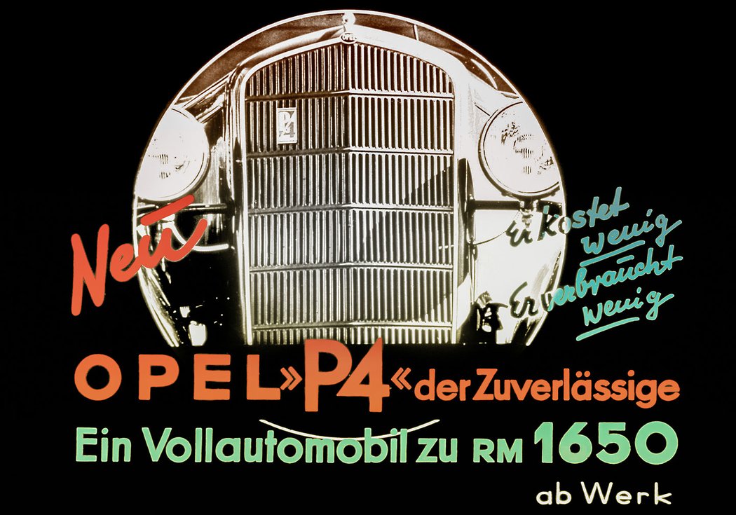 Reklama Opel P4 (1935)