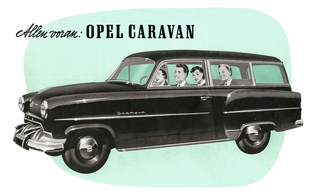 Reklama Opel  Olympia Record Caravan (1953)