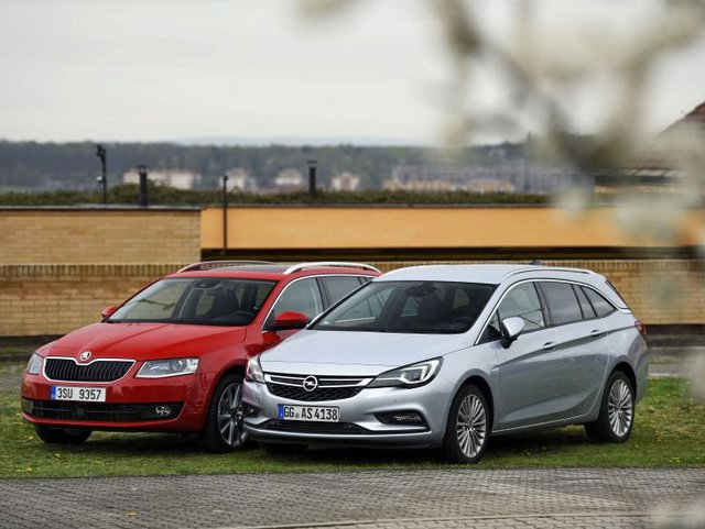 Opel Astra Sports Tourer 1.6 CDTI BiTurbo vs. Škoda Octavia Combi 2.0 TDI