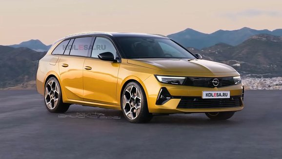 Opel Astra Sports Tourer vykreslen na první grafice. Jak se vám líbí?