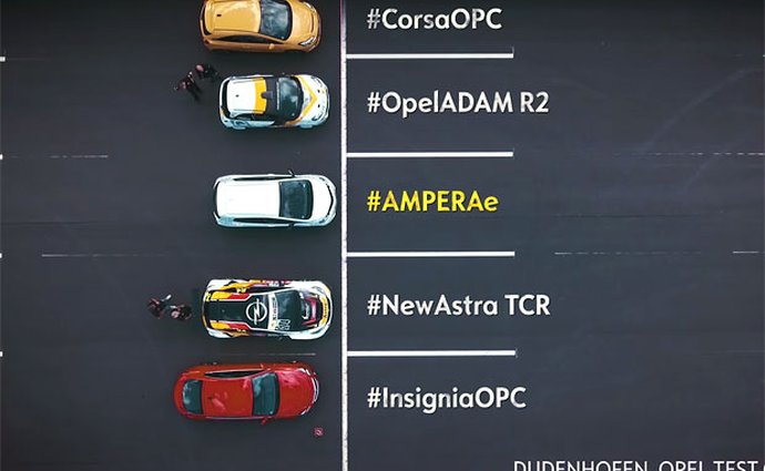 Opel ukazuje, že Ampera-e je rychlejší... Než všechno