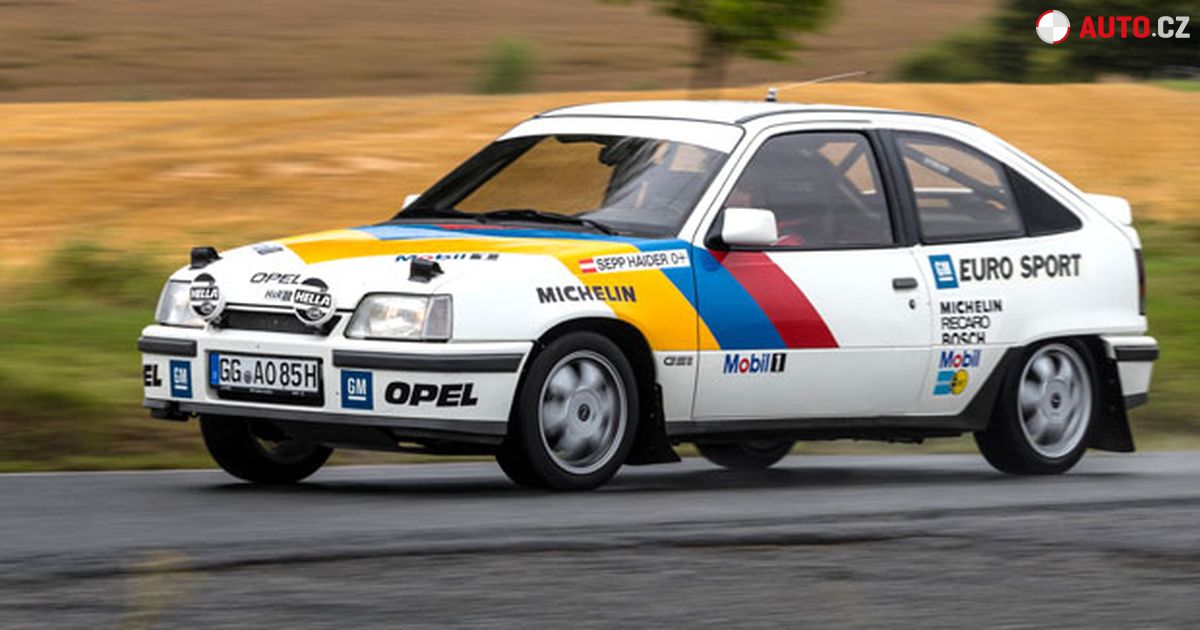 Opel Kadett E GSi rally training car tested on track