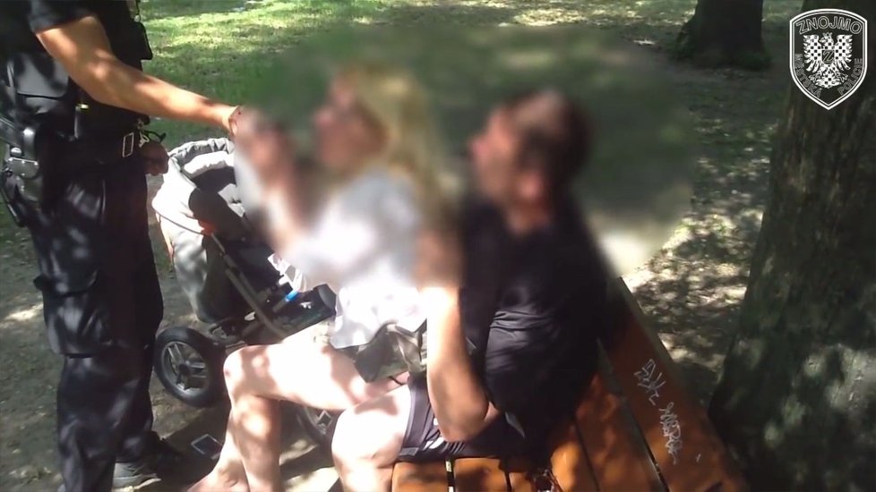 Matka dvouletého dítěte v kočárku i její partner nadýchali v parku v centru Znojma tři promile.