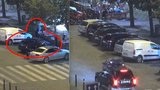 VIDEO: Opilý řidič (61) řádil v centru Prahy. Jel po cyklostezce, dopadnout ho chtělo dávku trpělivosti