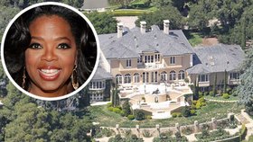 Nejbohatší moderátorka světa Oprah Winfrey si žije v honosném zámku jako v bavlnce.