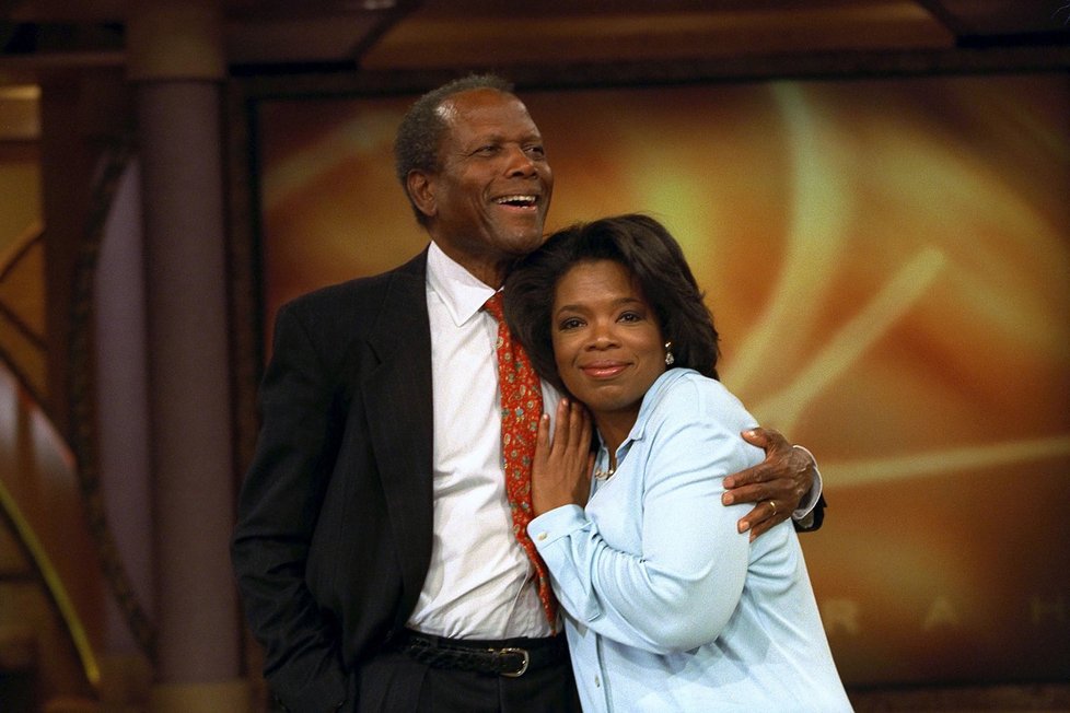 Oprah Winfrey a legendární herec Sidney Poitier 