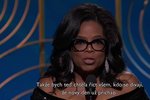 Oprah Winfrey měla při přebírání ceny opravdu působivou řeč