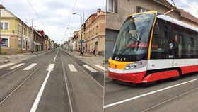 O víkendu končí rekonstrukce tramvajové trati v Kobylisích mezi vozovnou a křižovatkou ulic Klapkova - Březiněveská.