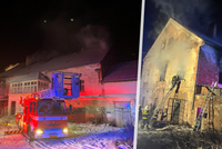 Při požáru statku v Oráčově zemřela žena: Bez cizího zavinění, uvedla policie