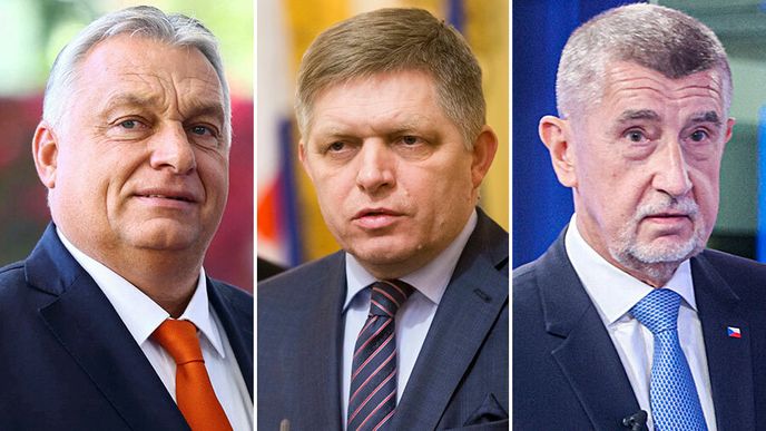 Viktor Orbán, Robert Fico, Andrej Babiš
