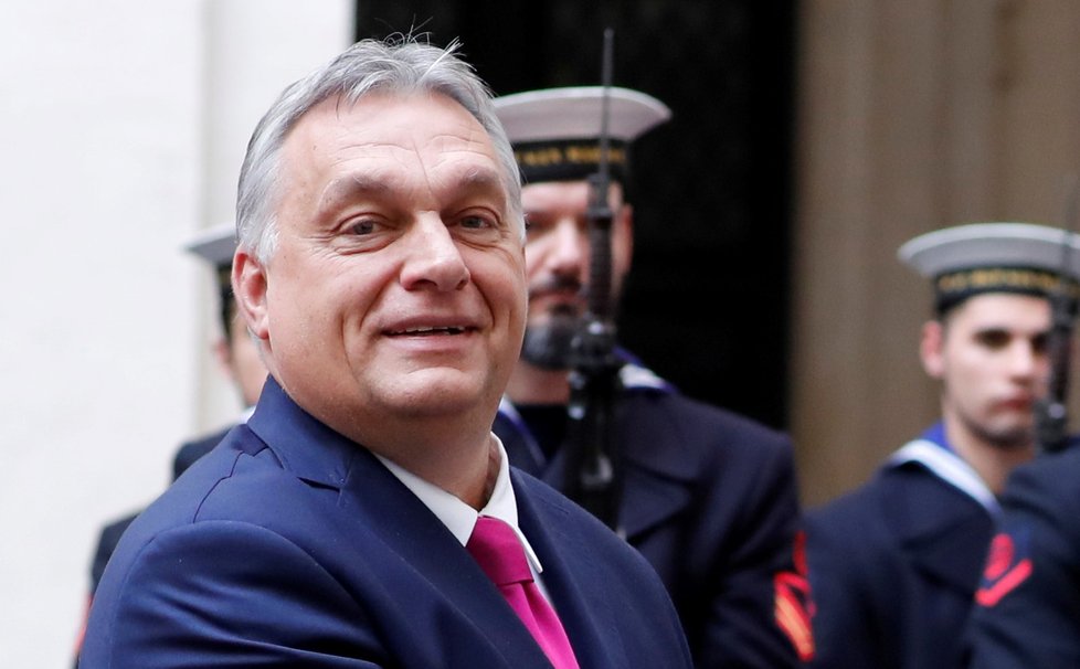 Maďarský premiér Viktor Orbán se setkal se svým italským protějškem v Římě (5.2.2020)