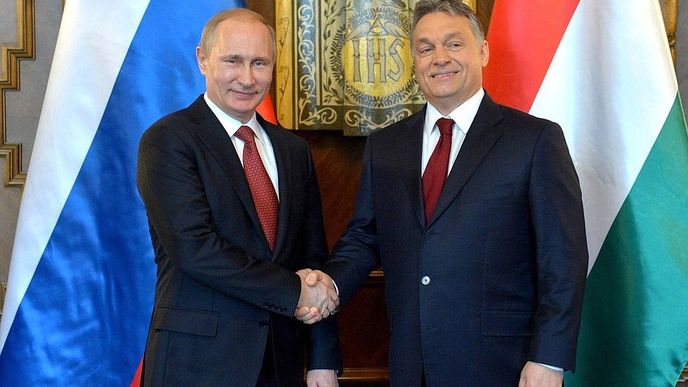 Vladimir Putin a Viktor Orbán