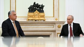 Viktor Orbán u Vladimira Putina v Moskvě (28. 11. 2025)