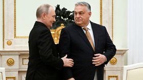 Viktor Orbán u Vladimira Putina v Moskvě (28. 11. 2025)