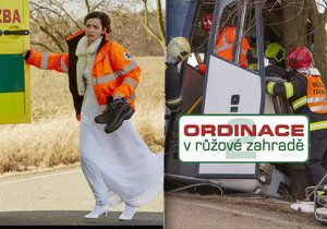 Hrozivé natáčení Ordinace: V seriálu oživili tragickou nehodu autobusu u Horoměřic!