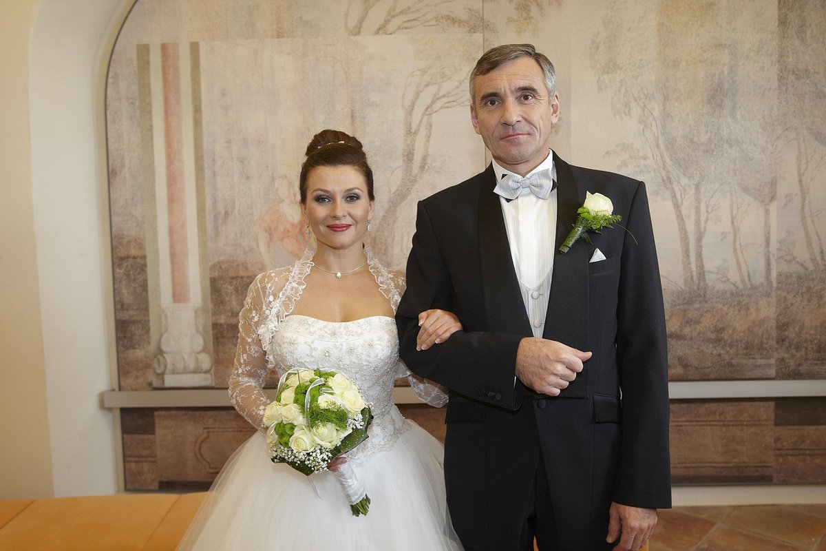 Novomanželé Dana Morávková a Jan Čenský