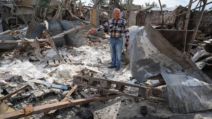 Následky ruského ostřelování Ukrajiny
