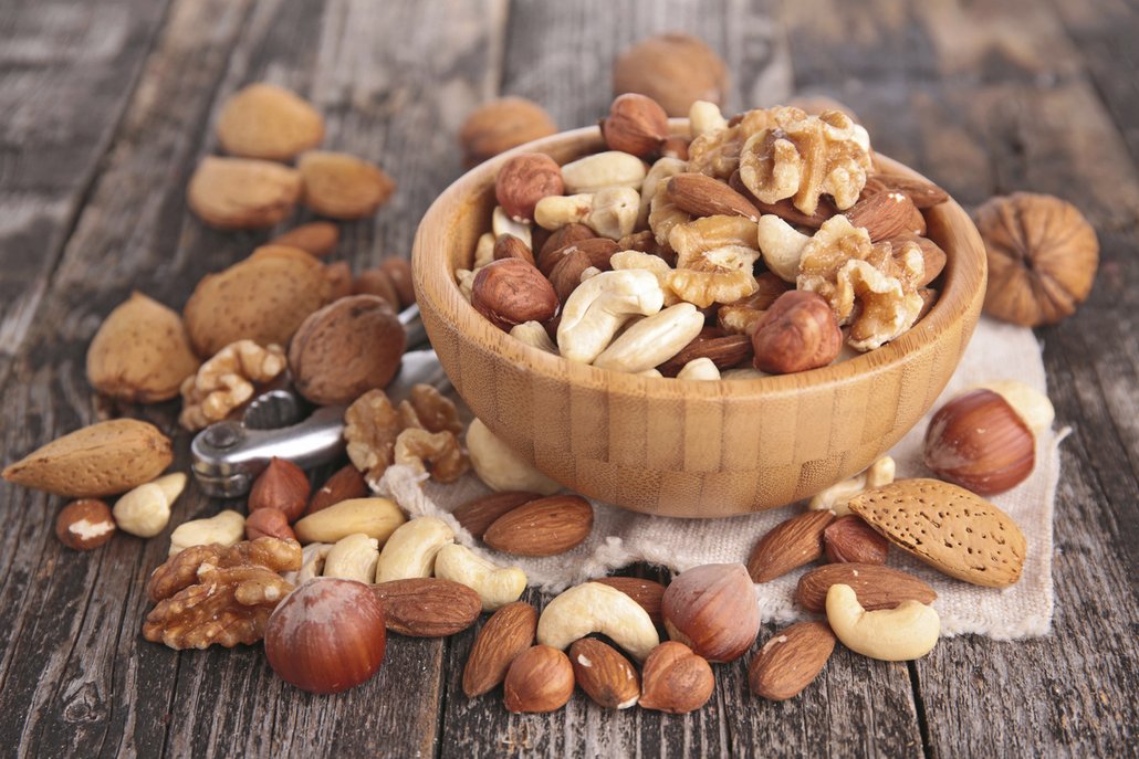 Ořechy jsou také dobrým zdrojem vlákniny