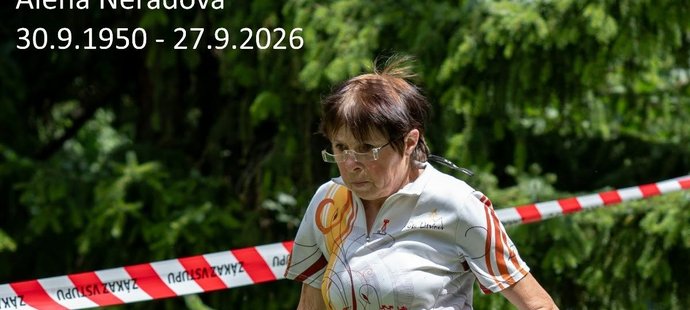 Alena Neradová na trati
