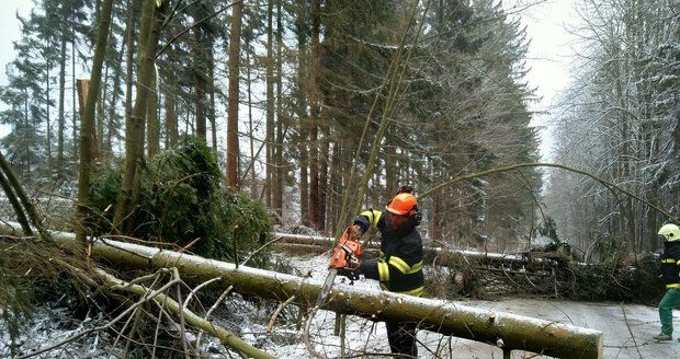 Orkán potrápil i vesničku Kuničky na Blanensku.