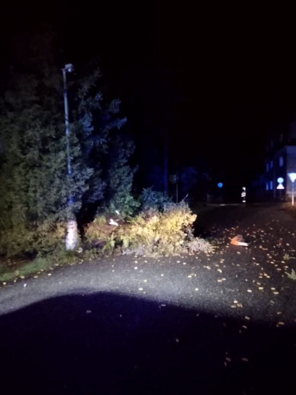 Orkán Yulia: Noční zásah hasičů v Libereckém kraji