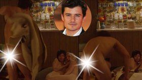 Nestydatý Orlando Bloom: Nahý si užívá v posteli se dvěma kráskami!