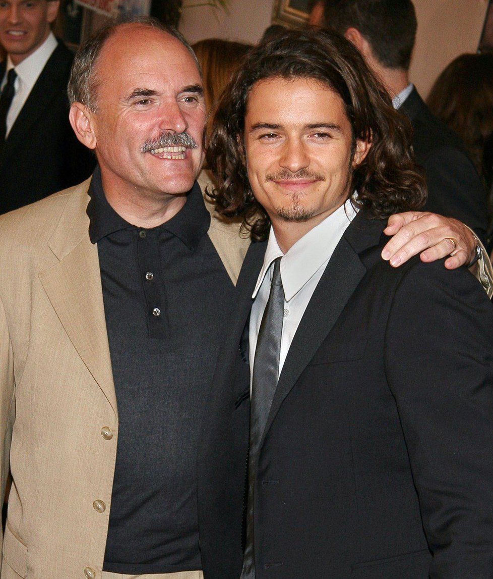 Orlando Bloom se svým otcem Colinem Stonem