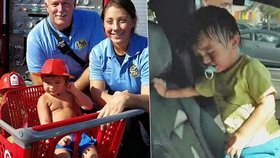 Dvouletý chlapeček se zamknul v rozpáleném autě. Ven ho dostali až hasiči.